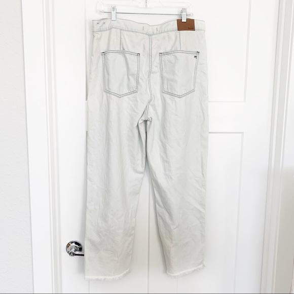 Madewell Wide Leg Tapered Jeans Faded Wash Sz 32 - Picture 10 of 13